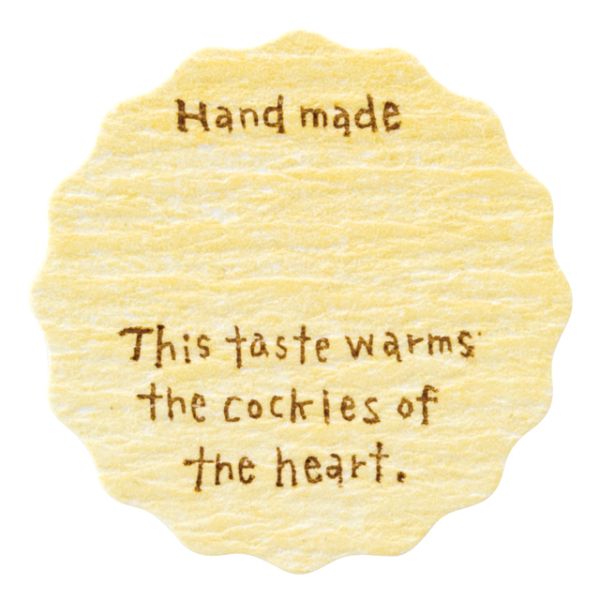 【1点】オリジナルテイスティシール(手書)-1 アイボリー(200枚) ヘッズ 00451524