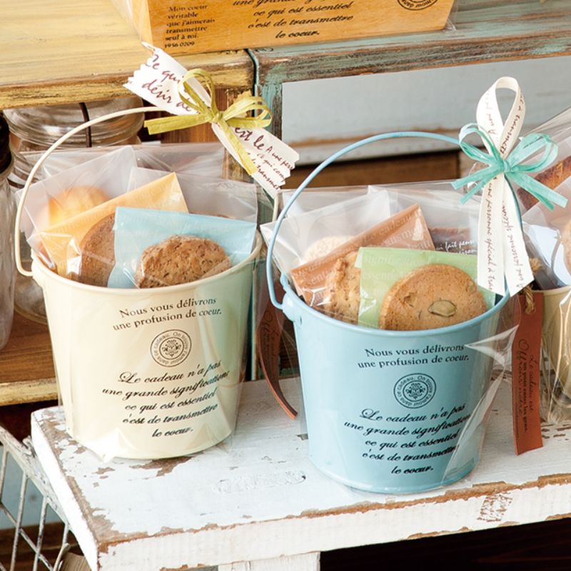 【1点】フラワー什器 カンパーニュブリキバケツ-S アイボリー(6個) ヘッズ 00451883 [2]