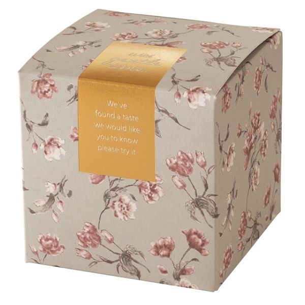 【1点】ギフト箱 キューブボックス グレーフラワー(20枚) ヘッズ 00452064