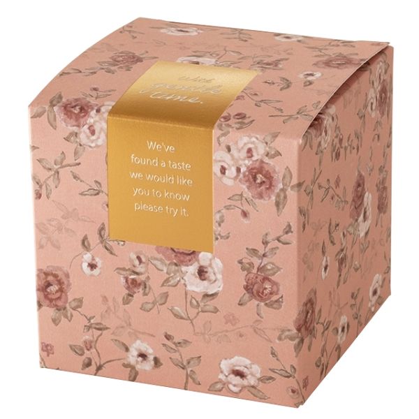 【1点】ギフト箱 キューブボックス ソフトピンクフラワー(20枚) ヘッズ 00452072