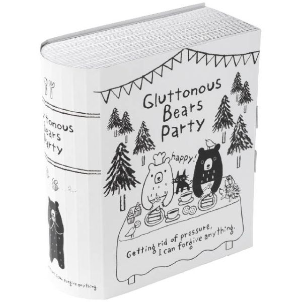 【1点】ギフト箱 グラットンベアブック型ギフトBOX-M(10枚) ヘッズ 00452241