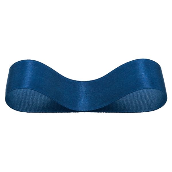 【1点】サテンリボン NAVYBLUE 25mm(1巻) ヘッズ 00452613