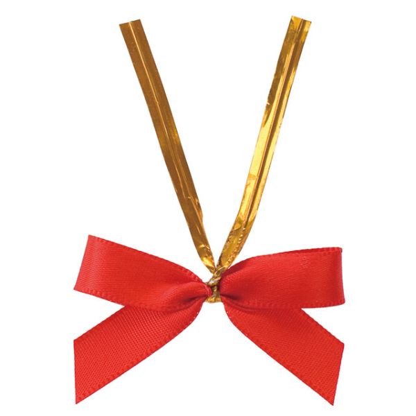 【1点】サテンリボンワイヤータイレッド-2(50個) ヘッズ 00452807