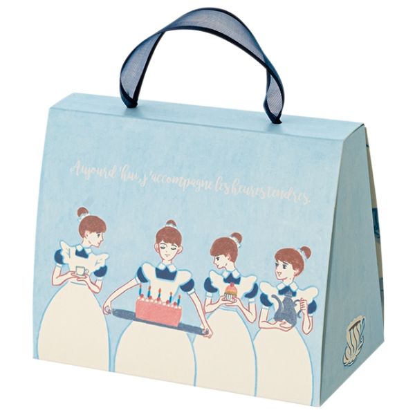 【1点】ギフト箱 シャルムギフトボックスバッグ-2 メイド(10枚) ヘッズ 00453146