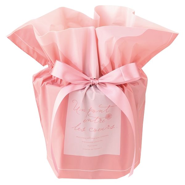 【1点】シルキーピンクリボン付ポットカバー-6(10枚) ヘッズ 00453334