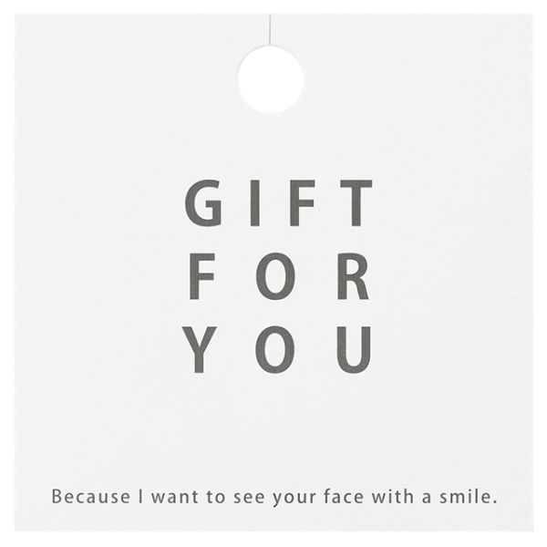 【1点】贈答用飾り シンプルギフトタッグ-2 フォーユー(50枚) ヘッズ 00453387