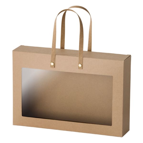 【1点】ギフト箱 シンプルクオリティ窓付ギフトボックス-1(10枚) ヘッズ 00453431