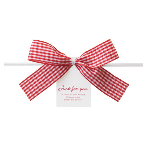 ギンガムチェックがとってもキュート！簡単、便利なワイヤータイです。タッグ付。サイズ：[モチーフ]W80×H70mm、[ワイヤータイ]W4×長さ150mm材質：ポリエステル、紙商品コード00453863メーカー名ヘッズサイズ[モチーフ]W80×H70mm、[ワイヤータイ]W4×長さ150mm材質ポリエステル、紙関連商品(ケース)チェックリボン付ワイヤータイ(10個) 1点・注意事項：モニターの発色によって色が異なって見える場合がございます。・領収書については、楽天お客様マイページから、商品出荷後にお客様自身で印刷して頂きますようお願い申し上げます。・本店では一つの注文に対して、複数の送り先を指定することができません。お手数おかけしますが、注文を分けていただきます様お願い致します。・支払い方法で前払いを指定されて、支払いまで日数が空く場合、商品が廃番もしくは欠品になる恐れがございます。ご了承ください。・注文が重なった場合、発送予定日が遅れる可能性がございます。ご了承ください。・お急ぎの場合はなるべく支払い方法で前払い以外を選択いただきます様お願い致します。支払い時期によっては希望納期に間に合わない場合がございます。