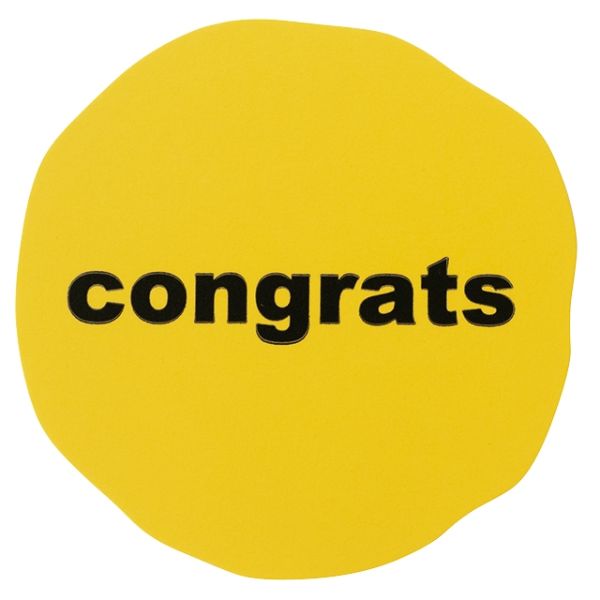 【1点】ネオンイエローギフトシール-2 congrats(100枚) ヘッズ 00454219