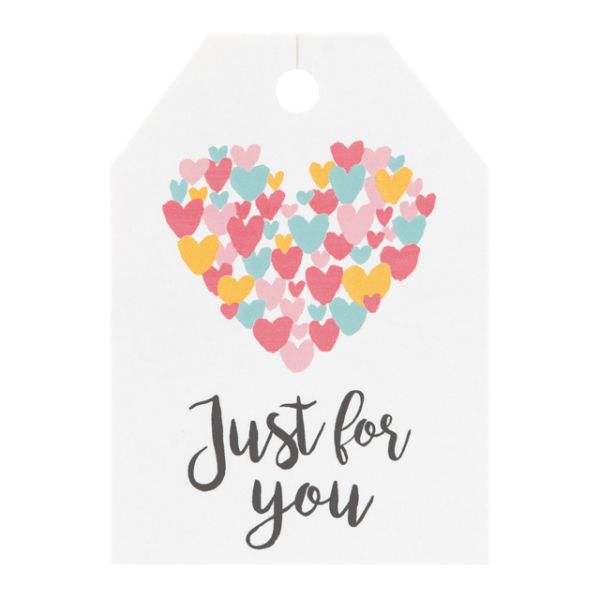 【1点】贈答用飾り パステルハートタッグ-1(50枚) ヘッズ 00454340