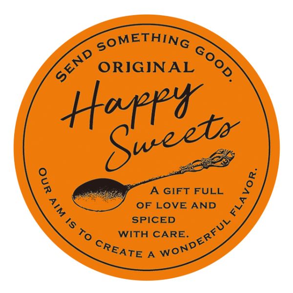 【1点】ハッピースイーツシール-2 オレンジ(100枚) ヘッズ 00454372