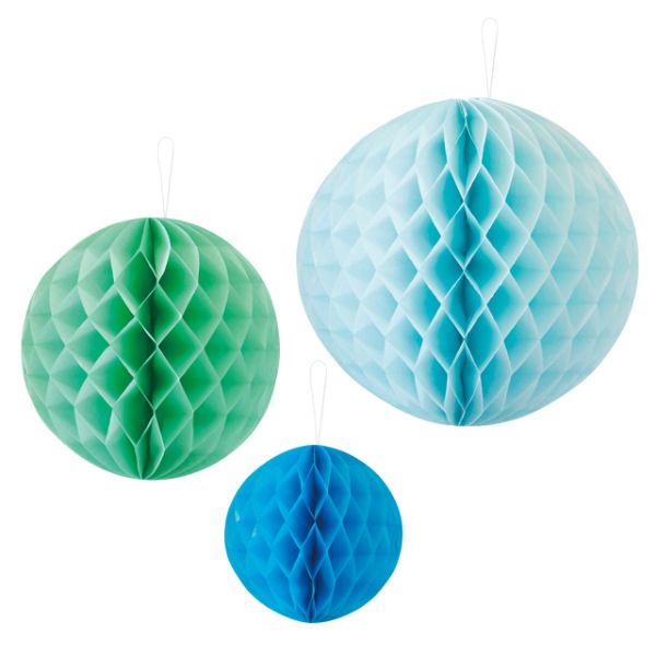 【1点】ハニカムボールアソート ブルー-3(1セット) ヘッズ 00454509