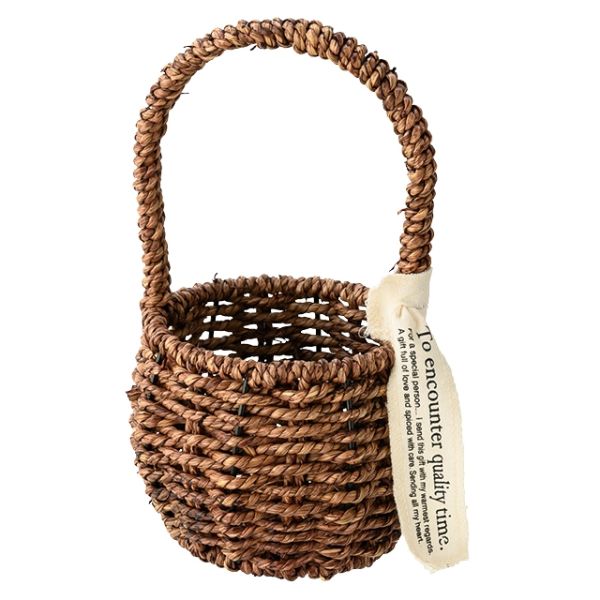 【1点】ハンドルカゴバッグナチュラル-M(4個) ヘッズ 00455120