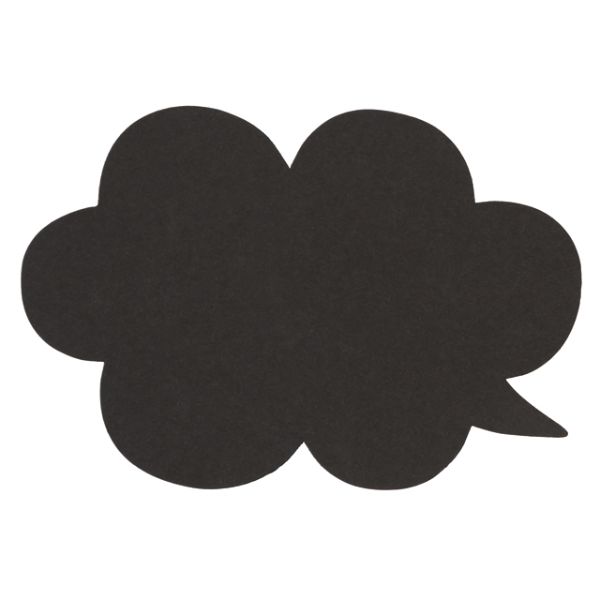 【1点】贈答用飾り フキダシPOPカード-3 ブラック(50枚) ヘッズ 00455469