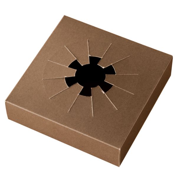 【1点】フラワークリアBOXスタンド-ブラウンLL(10枚) ヘッズ 00455721