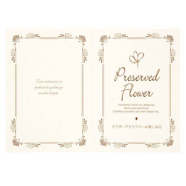 【1点】プリザーブドフラワーメンテナンスカード-5(30枚) ヘッズ 00455873