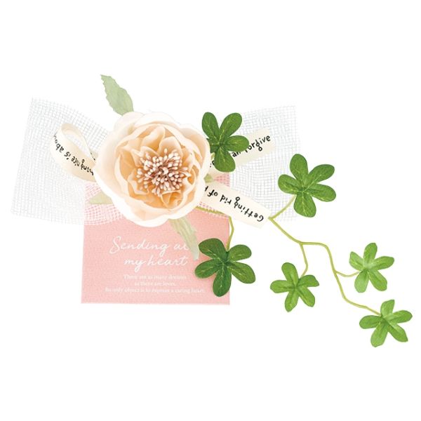 【1点】贈答用飾り フルリールアレンジクリップ付 ピンク-3(10個) ヘッズ 00455912