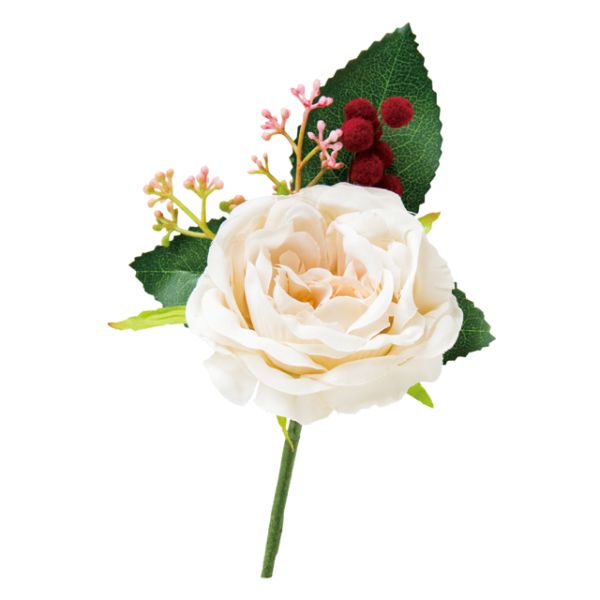 【1点】贈答用飾り フルリールアレンジメント クラシックホワイト-1(6個) ヘッズ 00455983