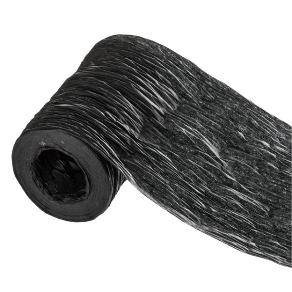 【1点】リボン ペーパーラフィア(ブラック)50mm(1巻) ヘッズ 00456530