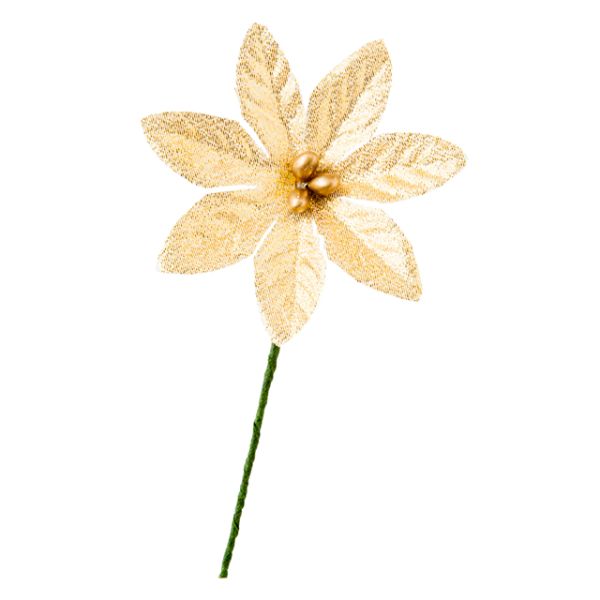 【1点】贈答用飾り ポインセチアフルリール-S ゴールド-2(10本) ヘッズ 00456626