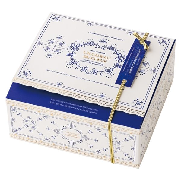 【1点】ギフト箱 ロワイヤルネイビーギフトボックス-1(10枚) ヘッズ 00458728