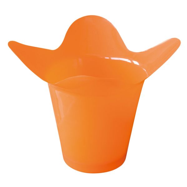 【1点】花型ポット オレンジ-3(20個) ヘッズ 00458865