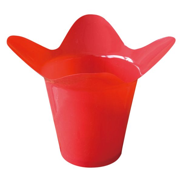 【1点】花型ポット レッド-3(20個) ヘッズ 00458883