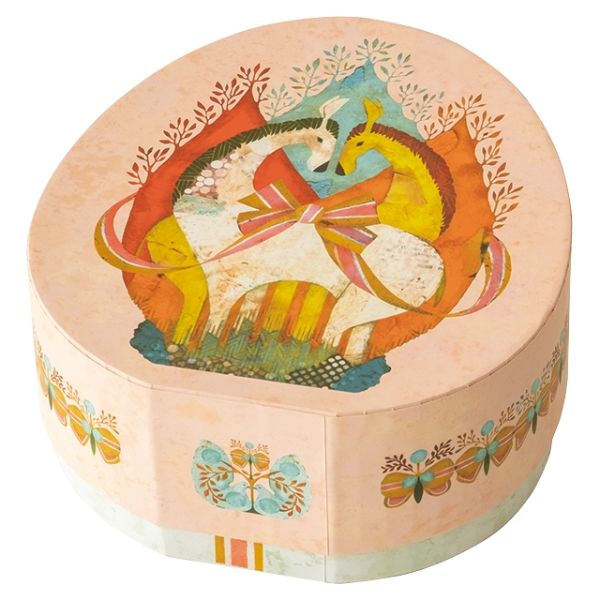 【1点】ギフト箱 福田利之コレクション貼箱-M 卵型(4個) ヘッズ 00460017