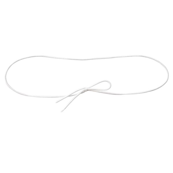 【1点】贈答用飾り 片リボンゴムタッグ-9 ホワイト(30個) ヘッズ 00460116