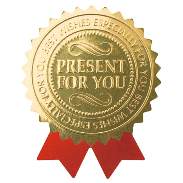 【1点】レッドリボンプレゼントシール-7(100枚) ヘッズ 00487940