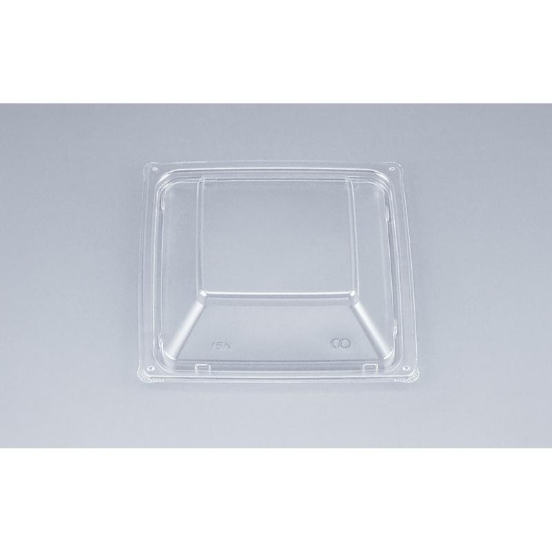 カチッとはまる嵌合(かんごう)タイプ。※蓋のみ、本体は別売りです。サイズ：146×146×32mm材質：OPS重量：5.5gメーカーシリーズ名：BFコモ角皿内商品コード00551842メーカー名シーピー化成サイズ146×146×32mm材質OPS重量5.50g電子レンジ不可種別蓋のみ対応付属品（別売）惣菜容器 BFコモ角皿内15 黒 本体(N) シーピー化成関連商品(ケース)BFコモ角皿内15N嵌合蓋 900点・注意事項：モニターの発色によって色が異なって見える場合がございます。・領収書については、楽天お客様マイページから、商品出荷後にお客様自身で印刷して頂きますようお願い申し上げます。・本店では一つの注文に対して、複数の送り先を指定することができません。お手数おかけしますが、注文を分けていただきます様お願い致します。・支払い方法で前払いを指定されて、支払いまで日数が空く場合、商品が廃番もしくは欠品になる恐れがございます。ご了承ください。・注文が重なった場合、発送予定日が遅れる可能性がございます。ご了承ください。・お急ぎの場合はなるべく支払い方法で前払い以外を選択いただきます様お願い致します。支払い時期によっては希望納期に間に合わない場合がございます。