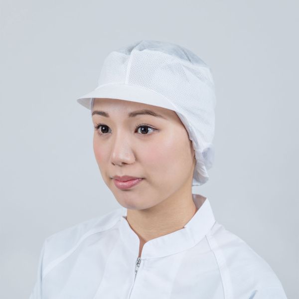 【200点】不織布キャップ フィットインナー FHI-500 ホワイト L 日本フィットフード 00556351