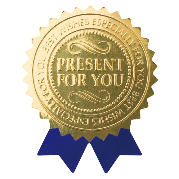 【1点】ブルーリボンプレゼントシール-9(100枚) ヘッズ 00572201