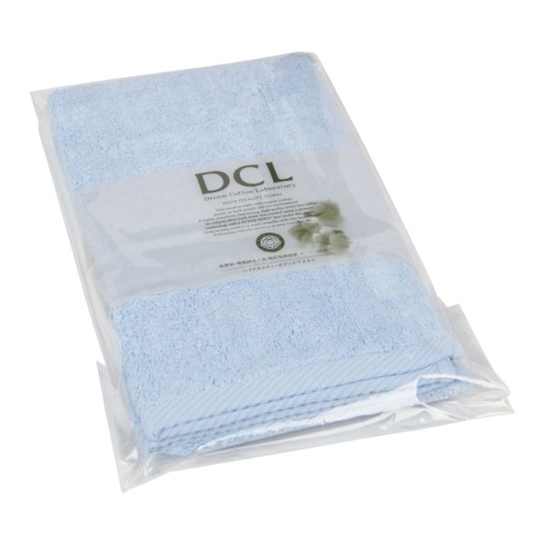 【40点】ボディータオル ドリームコットンハーフバスタオル アイスブルー 00605016