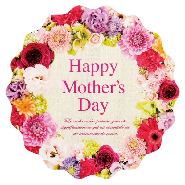 【1点】贈答用飾り マザーズデイカード-6 フラワー(20枚) ヘッズ 00614976