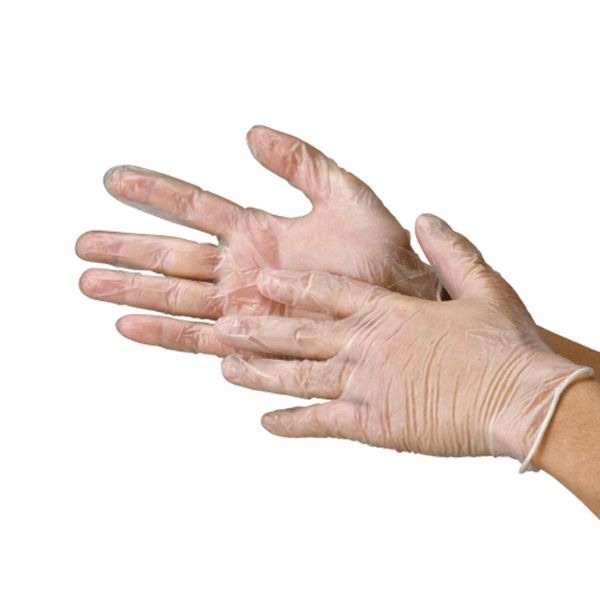 【20点】塩ビ手袋 2025 調理用ビニール使いきり手袋 粉無 S 100枚入 川西工業 00626041(3.0)