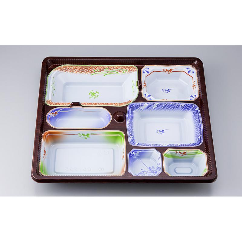 【200点】仕出し弁当容器 CU-235 うつろい 本体(N) シーピー化成 00635508