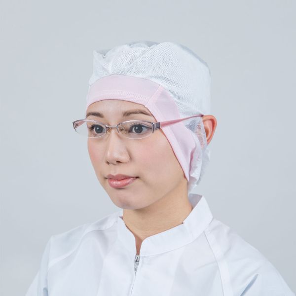 【200点】不織布キャップ フィットインナー FHI-715P ピンク S 日本フィットフード 00678503