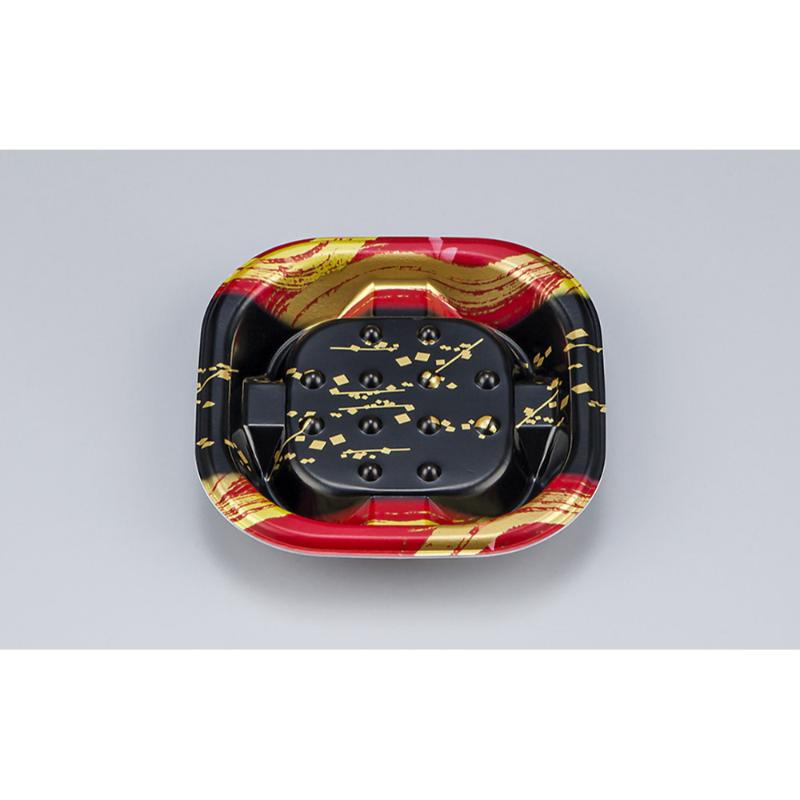 【2500点】惣菜容器 TNえにし1 筆蒔絵 本体 シーピー化成 00693311