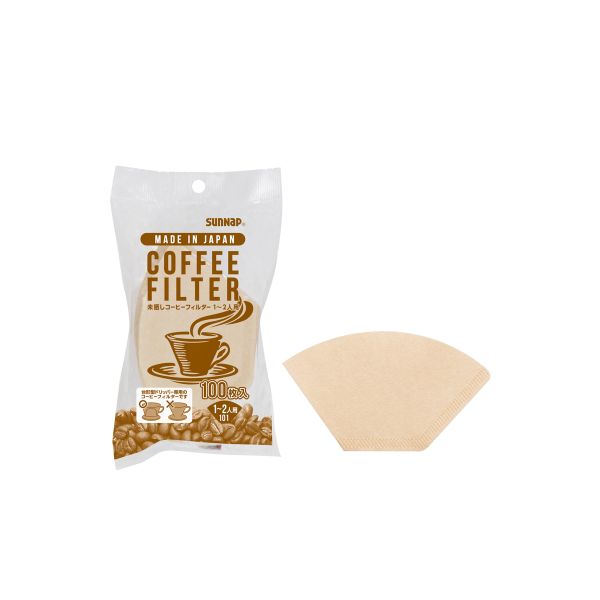 【1枚】 未晒コーヒーフィルター 101 100枚入 サンナップ 00694428