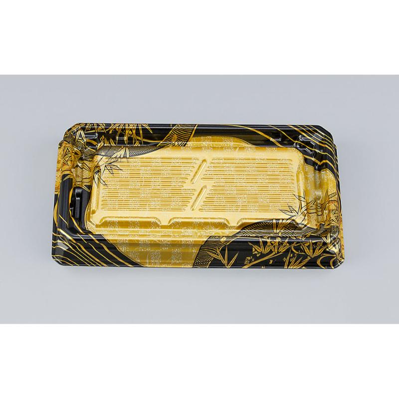 ★最大ポイント10倍★【800点】寿司容器 UFハカマ板段2 上弦黒 本体 シーピー化成 00697929