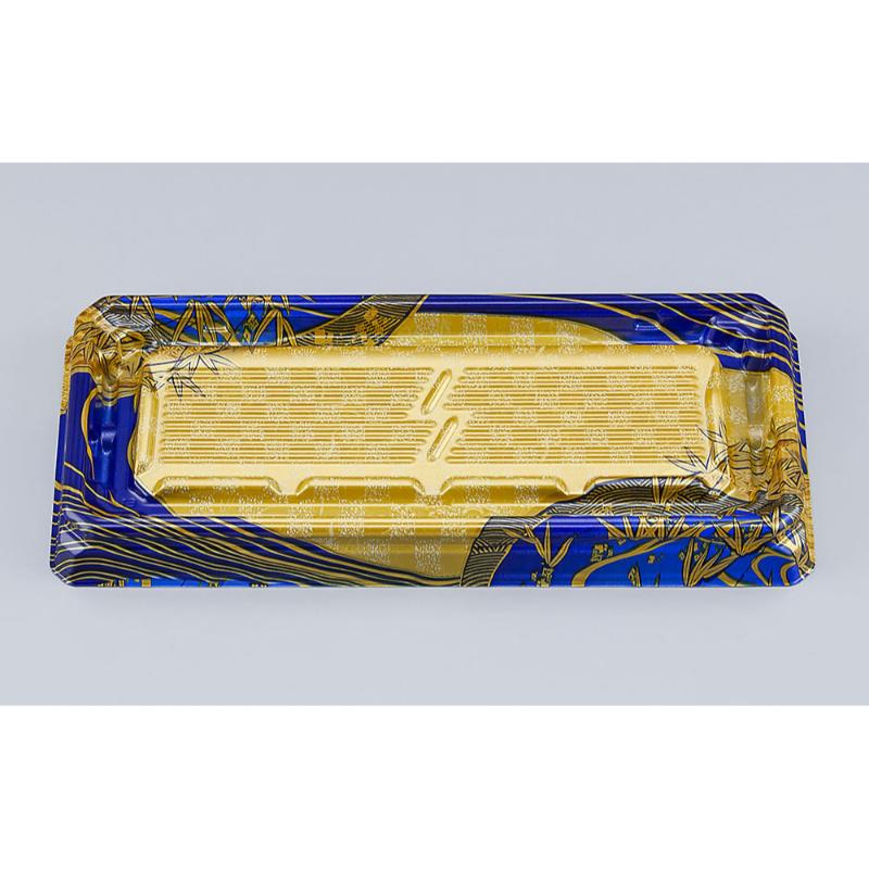 ★最大ポイント10倍★【1000点】寿司容器 UFハカマ板段15 上弦紺 本体 シーピー化成 00697947