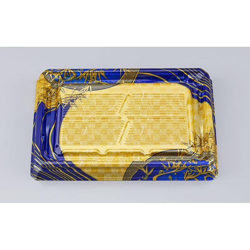 ★最大ポイント10倍★【600点】寿司容器 UFハカマ板段24 上弦紺 本体 シーピー化成 00697955