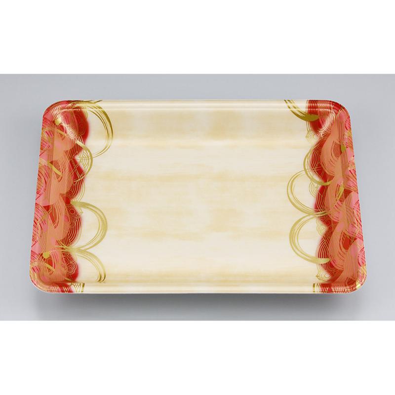 【600点】発泡トレー 新LR21-30 波瓦赤 シーピー化成 00741123