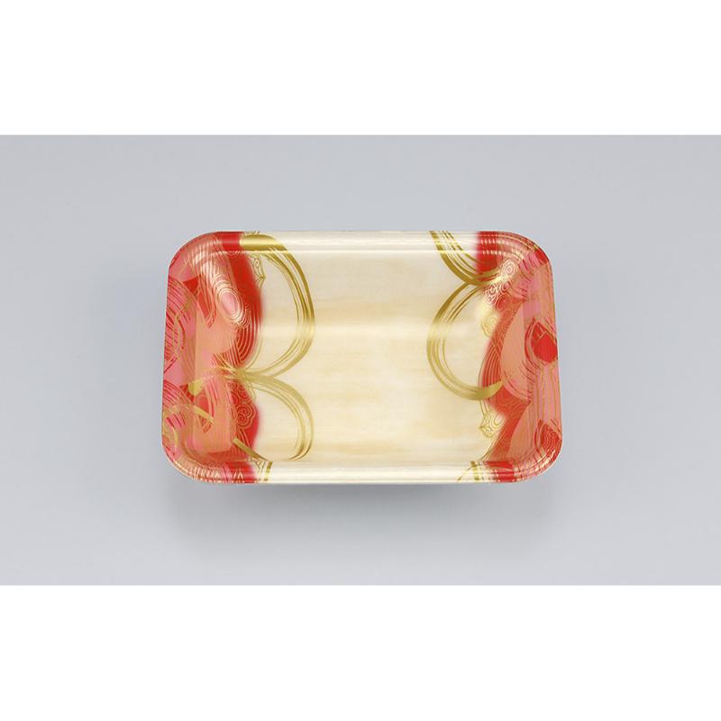 【2500点】発泡トレー 新LF12-30 波瓦赤 シーピー化成 00741189