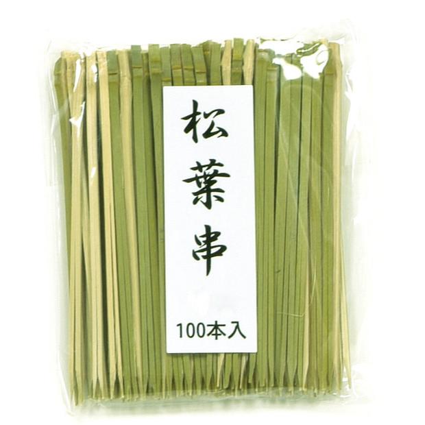 【1袋】竹串 松葉串(青) 8cm 100入 萬洋 00038652