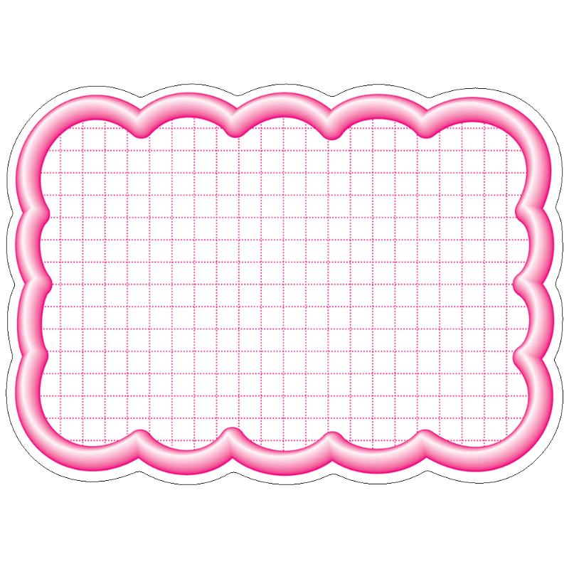 【5袋】店舗用品 16-4196 抜型カード 立体枠 雲 大 ピンク 50枚入 ササガワ 00153199