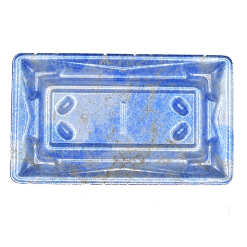 【1200枚】寿司容器 Sステージ19-11 本体 クリスタル青 エフピコ 00153605