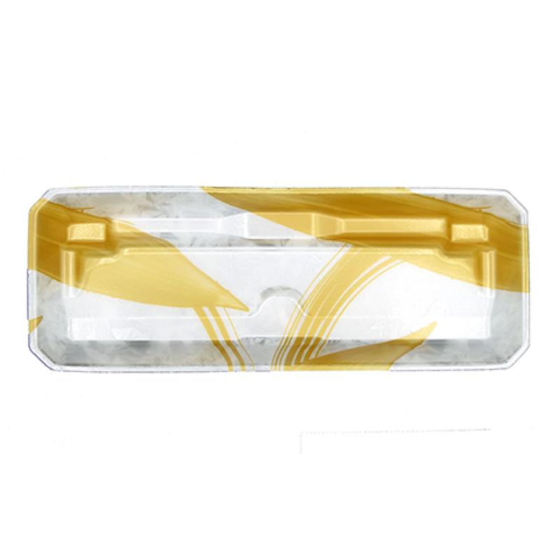 サイズ：250×90×27mm材質：PSP重量：4.1gシリーズ名：新フレッシュトレー商品コード00163908メーカー名エフピコサイズ250×90×27mm材質PSP重量4.10g電子レンジ不可関連商品(ケース)新フレッシュトレー25-9-0 金ささ銀 1400枚・注意事項：モニターの発色によって色が異なって見える場合がございます。・領収書については、楽天お客様マイページから、商品出荷後にお客様自身で印刷して頂きますようお願い申し上げます。・本店では一つの注文に対して、複数の送り先を指定することができません。お手数おかけしますが、注文を分けていただきます様お願い致します。・支払い方法で前払いを指定されて、支払いまで日数が空く場合、商品が廃番もしくは欠品になる恐れがございます。ご了承ください。・注文が重なった場合、発送予定日が遅れる可能性がございます。ご了承ください。・お急ぎの場合はなるべく支払い方法で前払い以外を選択いただきます様お願い致します。支払い時期によっては希望納期に間に合わない場合がございます。