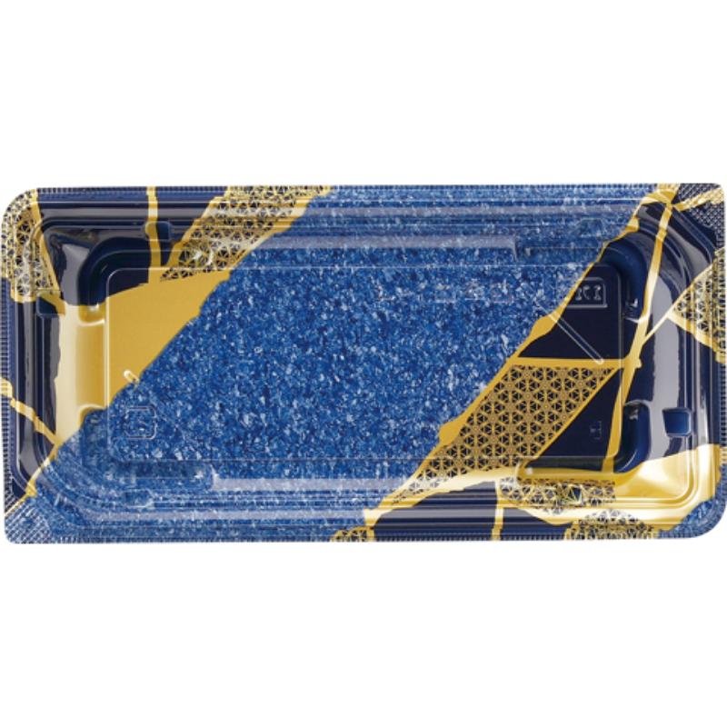 【900枚】寿司容器 四季皿1-4 本体 金継ぎ紺 エフピコ 00270622